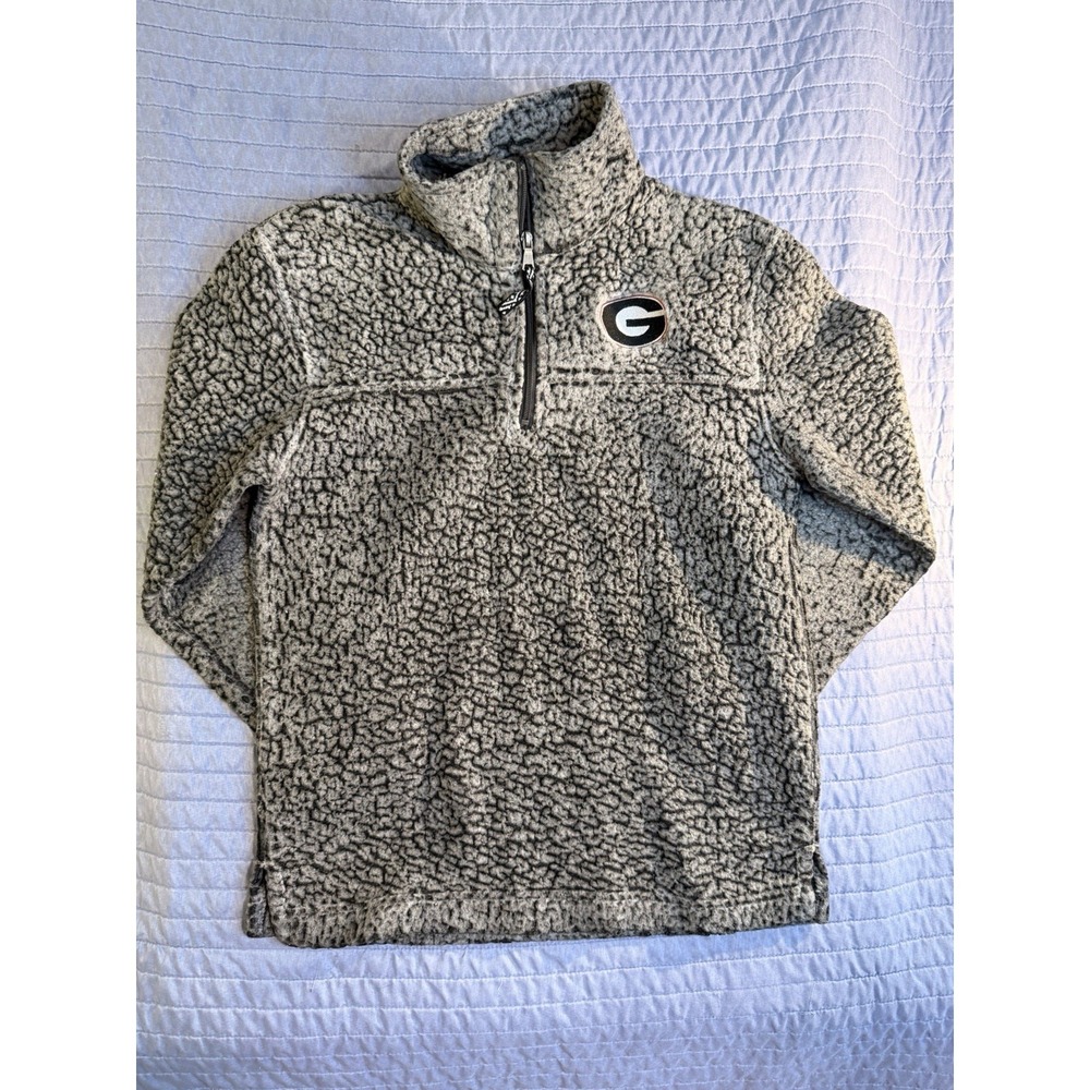 UGA Georgia Bulldogs | M - Sweater Pullover | Gray | Quarter Zip |